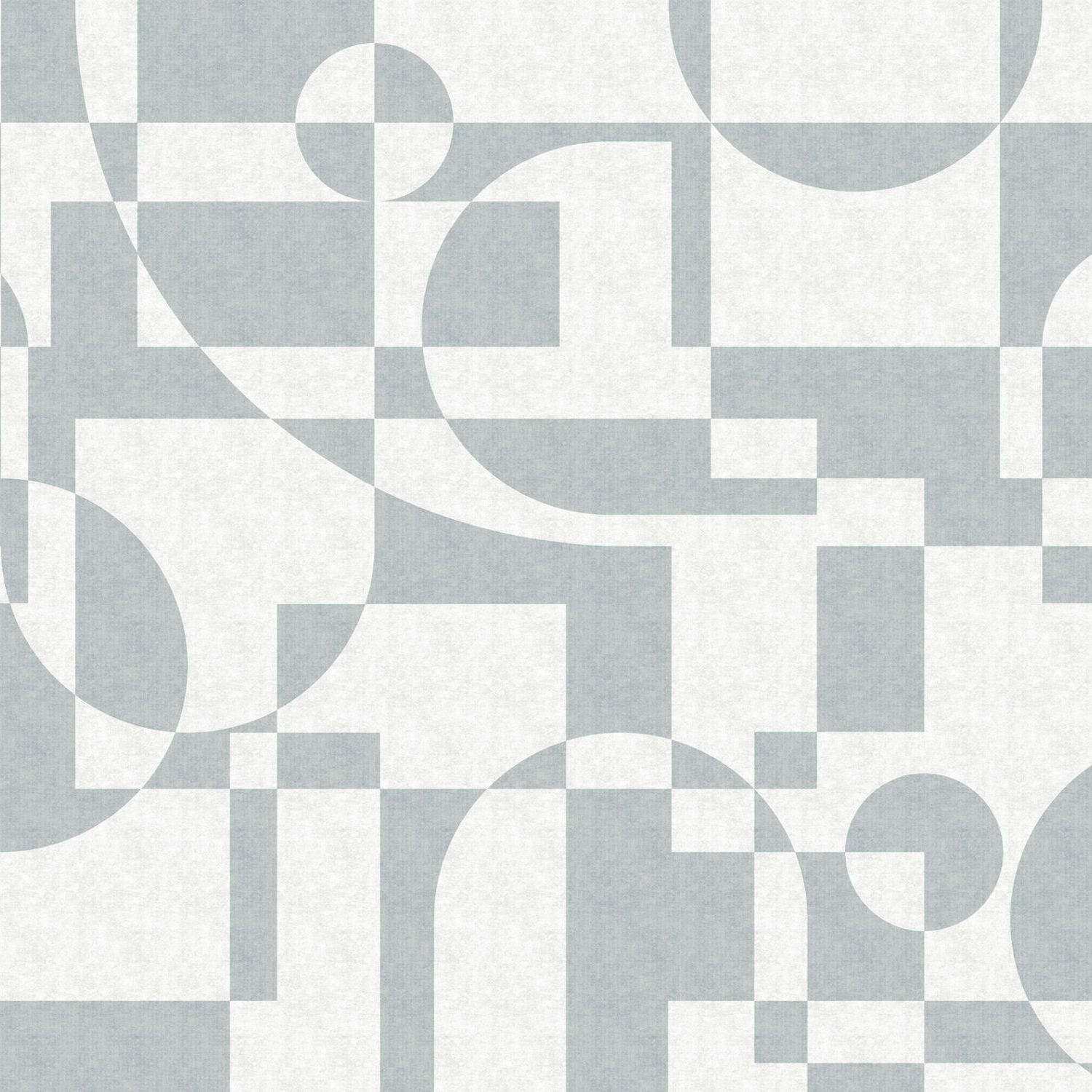 FOTOTAPETE geometrische Formen 318 x 280 cm - Blau, Papier (318/280cm) - Sanders & Sanders