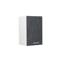 HÄNGESCHRANK R-Line Schwarz Beton 40 cm - Schwarz/Weiß, Holzwerkstoff (40/60/31cm) - Vicco