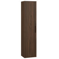 BADEZIMMERSCHRANK Rimini mit 1 Tür Walnuss Braun - 38 x 33 x 170 cm - Walnussfarben/Braun, Holz (33/170/38cm) - Badplaats