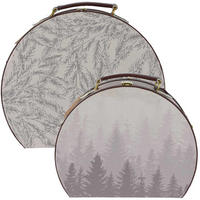 KOFFERBOXEN Dekorativ 2er-Set - Grau, Papier (29/12/35cm) - Home Styling Collection
