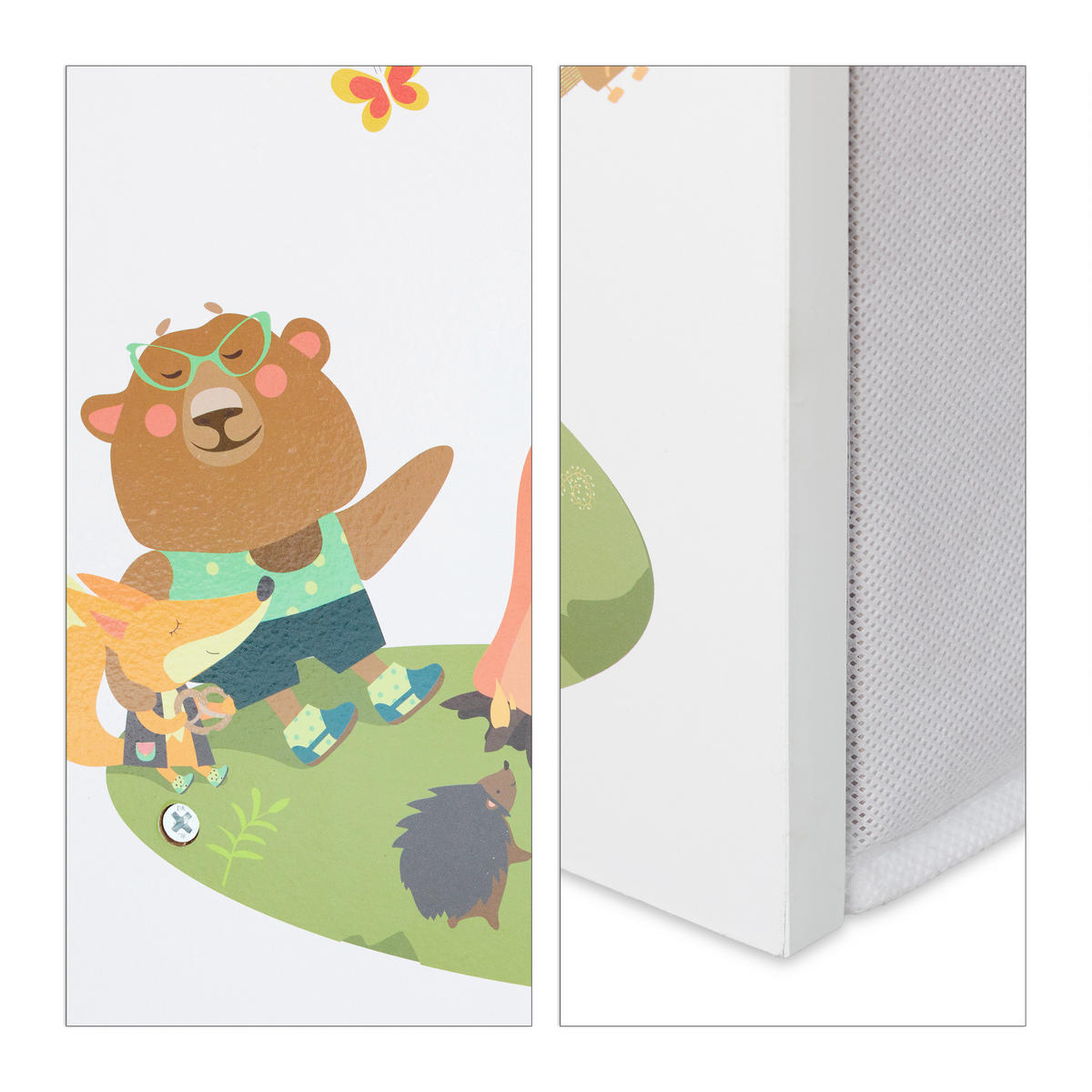 KINDERREGAL - Multicolor, Holzwerkstoff/Kunststoff (82.5/66/29.5cm) - Relaxdays