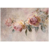FOTOTAPETE Blumen Rosen Beige 400x280 cm - Multicolor, Papier (400/280cm) - Wallarena