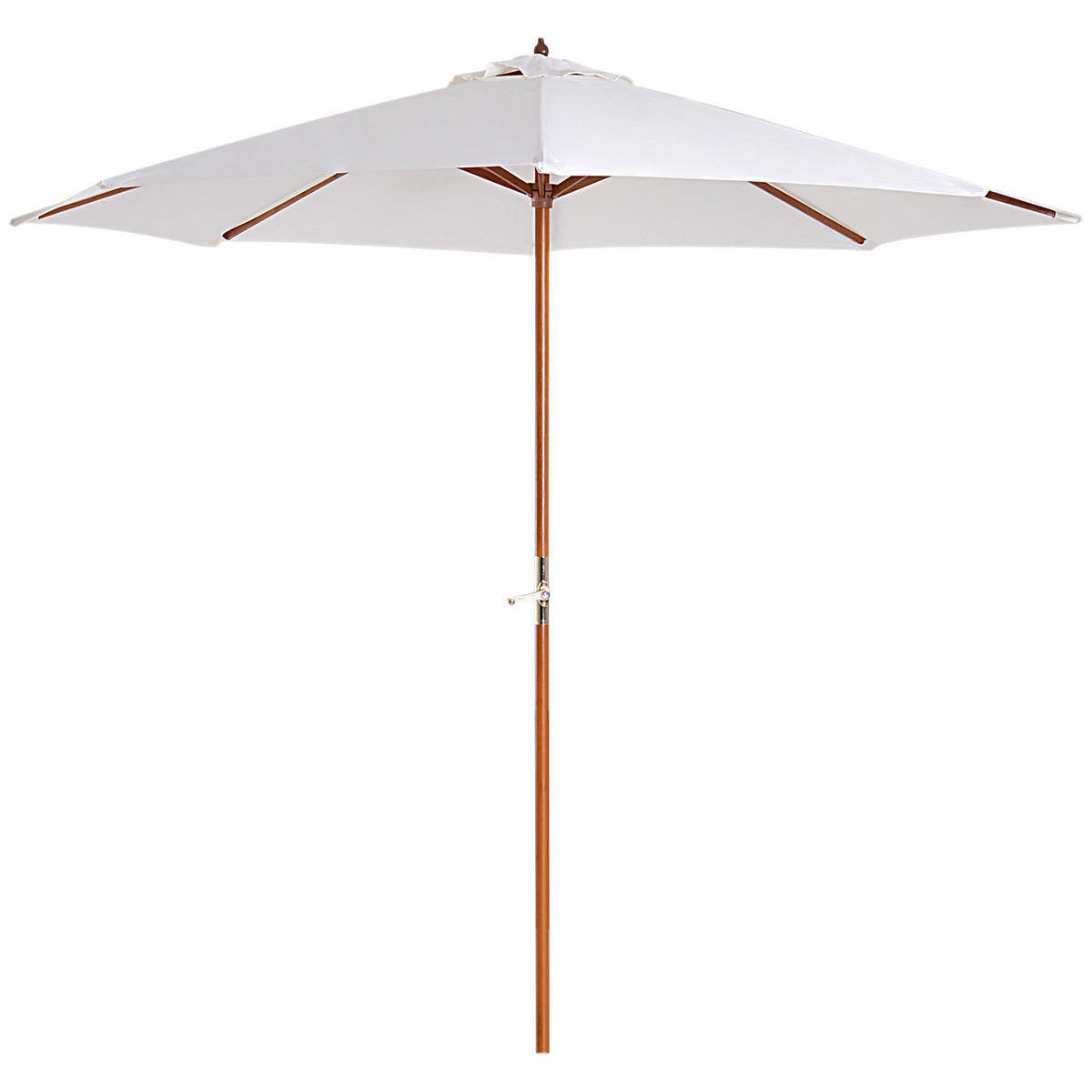 SONNENSCHIRM, Polyester, Creme - Creme, Kunststoff (270/270cm) - Outsunny