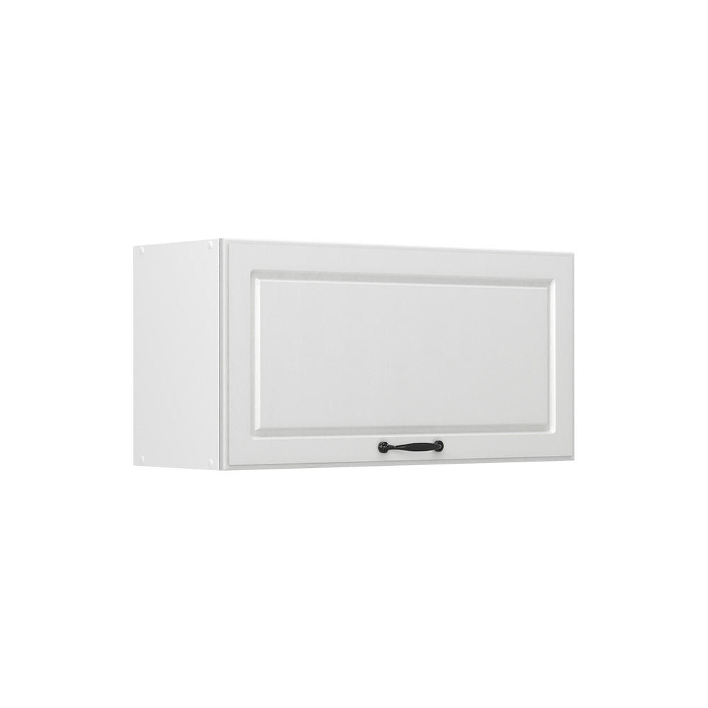 HÄNGESCHRANK R-Line, Weiß Landhaus/Weiß, 80 cm Flach - Weiß, Holzwerkstoff (80/40/31cm) - Vicco