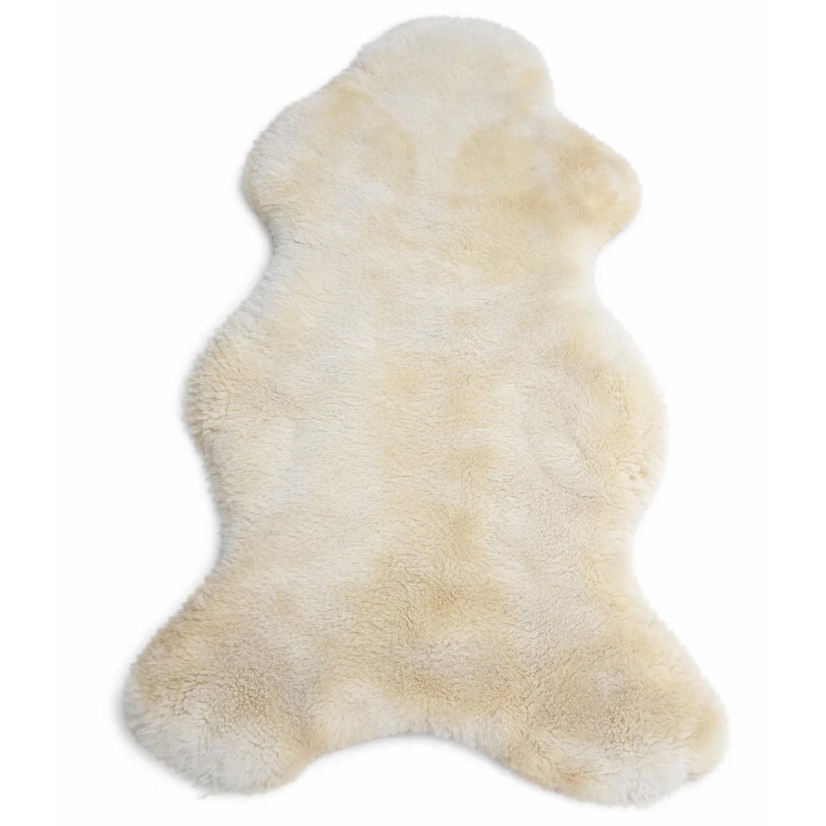 SCHAFFELL Premium Merino Lammfell Vegetable gegerbt geschoren ca. 105 cm - Weiß Hochglanz, Fell (55/105cm) - Provellus