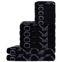 HANDTUCH Unisex Schwarz Baumwolle 10er Pack - Schwarz, Textil (100/50cm) - Joop!