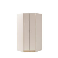 DREHTÜRENSCHRANK VETTA 95/195/95cm 2-türig Beige - Eichefarben/Beige, Holzwerkstoff (95/195/95cm) - MASSENO