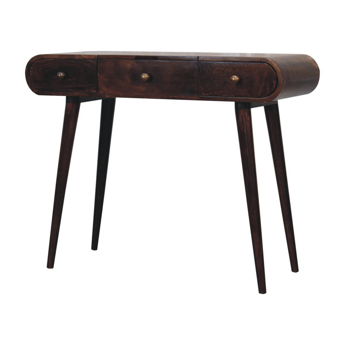 TOALETNA MIZICA v zaključku California Walnut z zložljivim ogledalom - hnedá, drevo (40/80/100cm) - Artisan Furniture