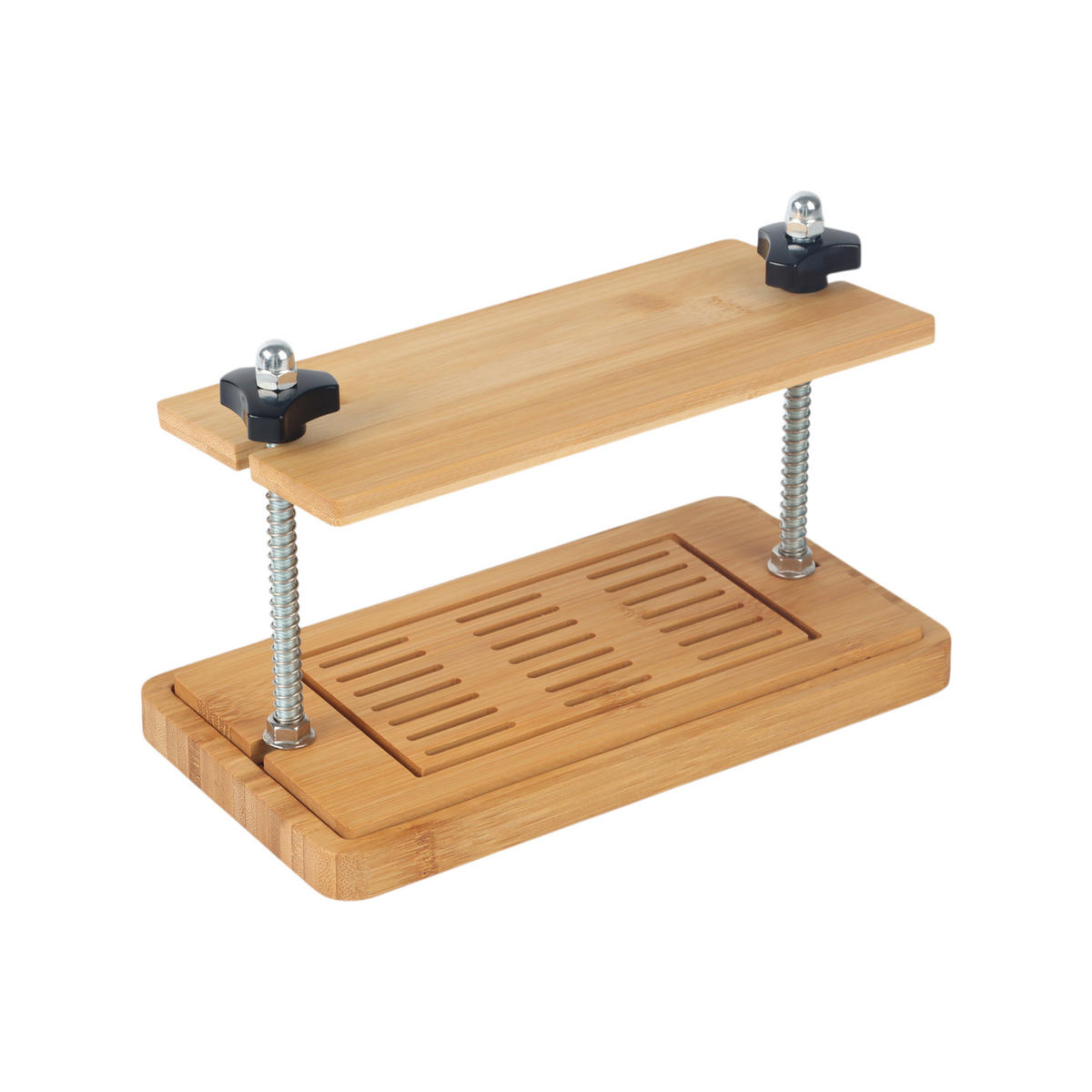 TOFUPRESSE - Hellbraun, Holz/Metall (14cm) - Relaxdays