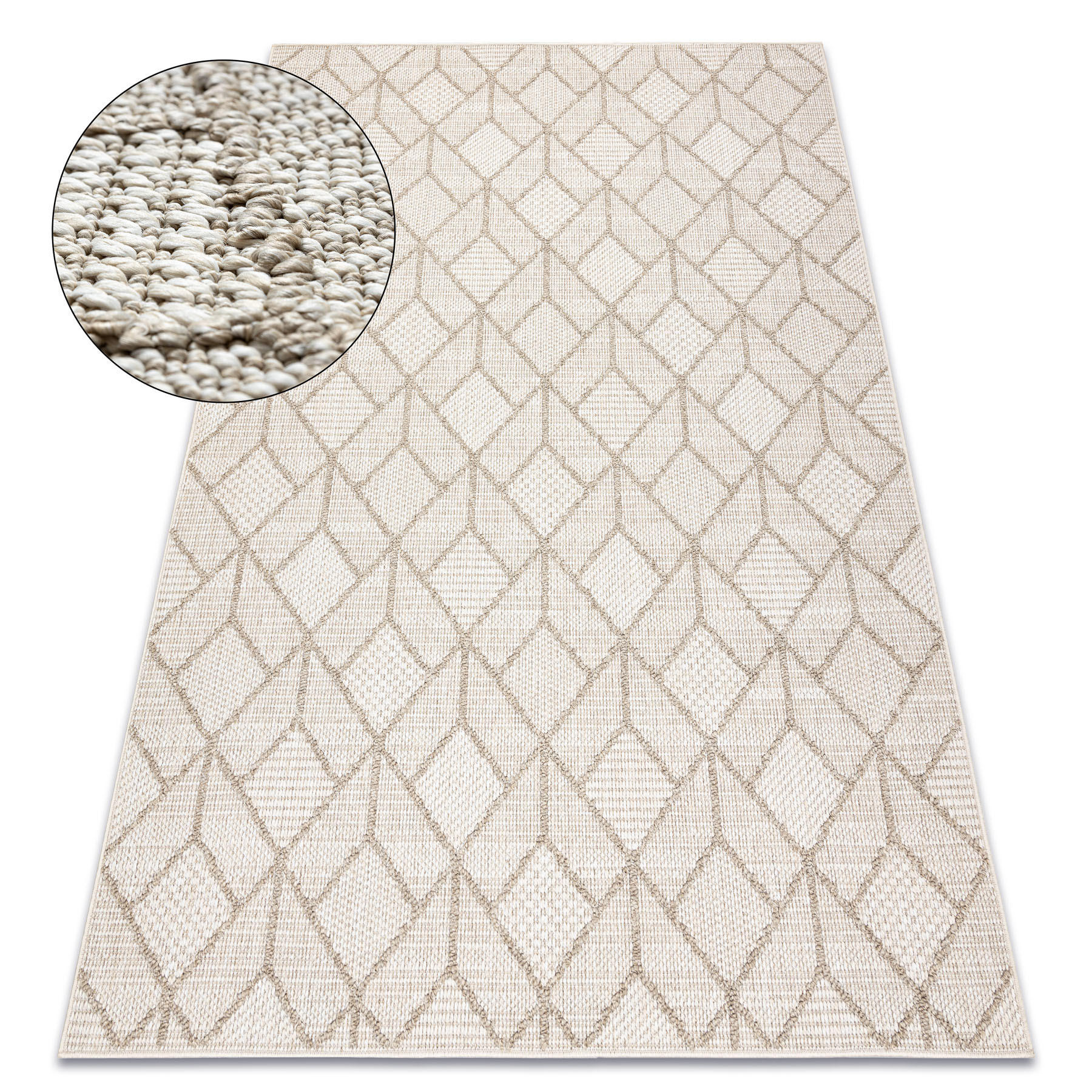 TEPPICH Origi 120/170 cm - Beige, Textil (120/170cm) - rugsX