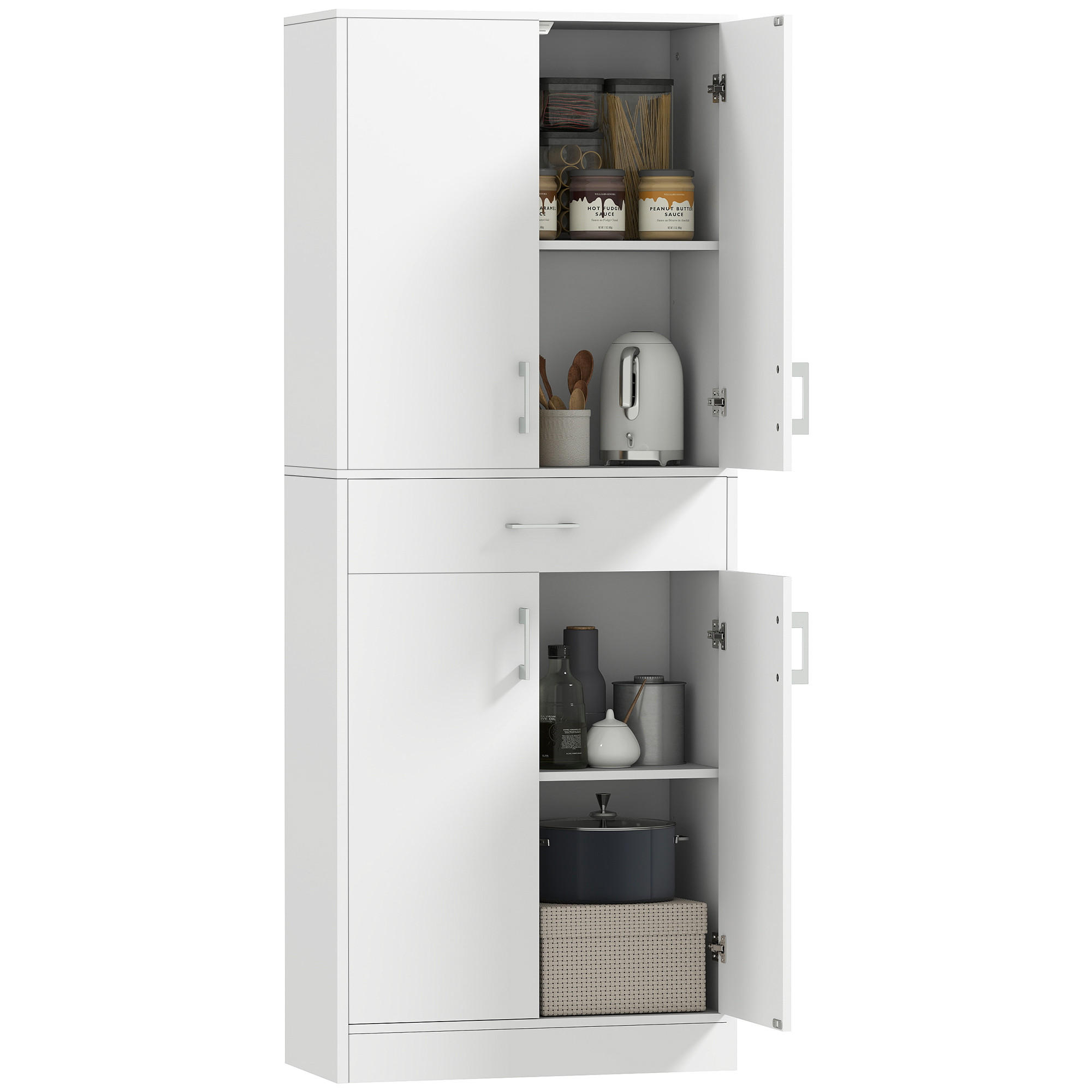 ComfortXL Highboard Weiß 34x180x70.8 cm
