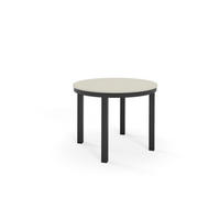 ESSTISCH BERNARDIN - Kaschmir/Schwarz, Holzwerkstoff/Metall (100/100/76cm) - Meblini