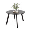 TISCH Schwarze Beine, MDF Tischplatte, Molet Schwarz - Schwarz, Holzwerkstoff (100/100/76cm) - Idohome
