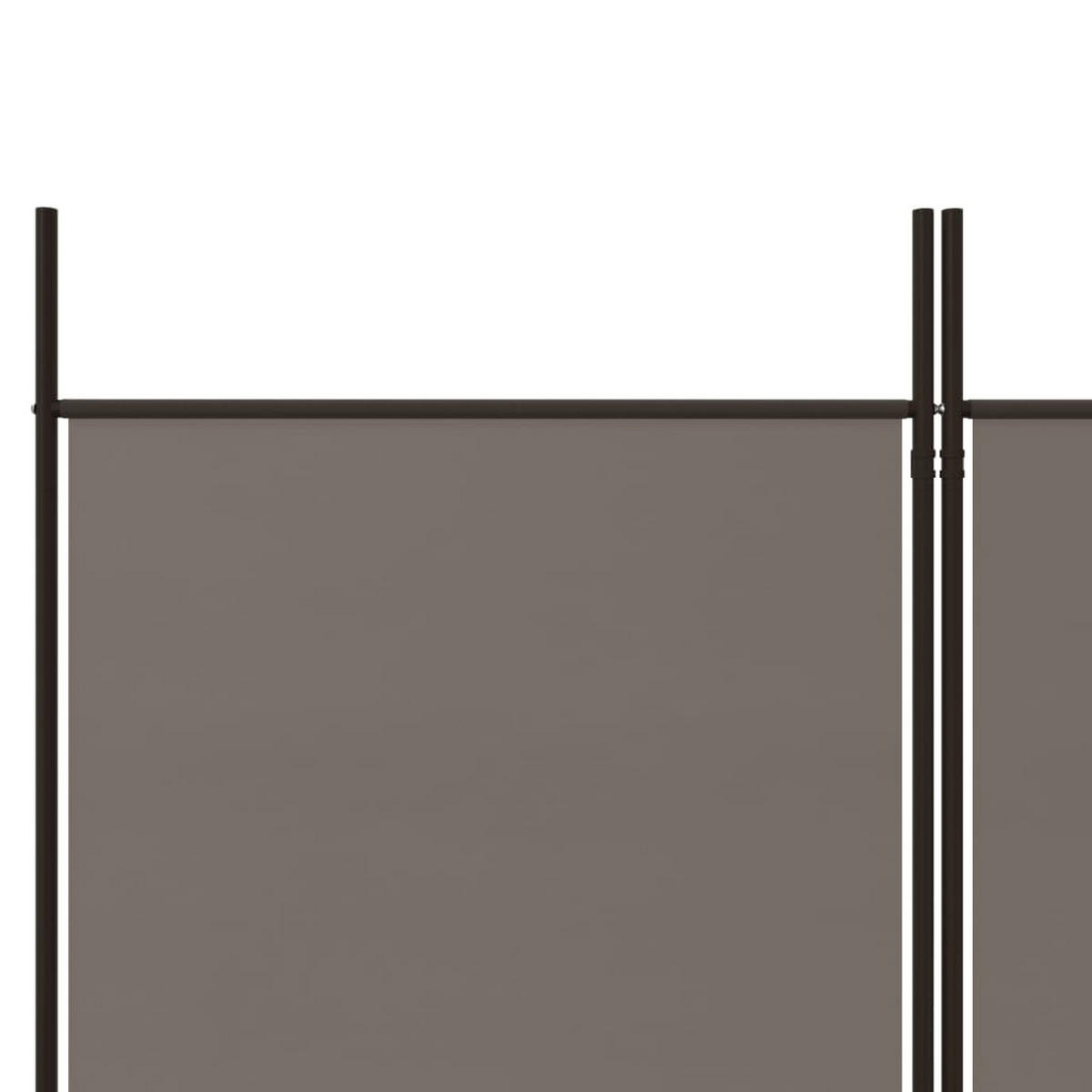 PARAVENT 6-teilig Anthrazit 300/220 Cm Stoff - Anthrazit, Textil (300/220/0.1cm) - vidaXL