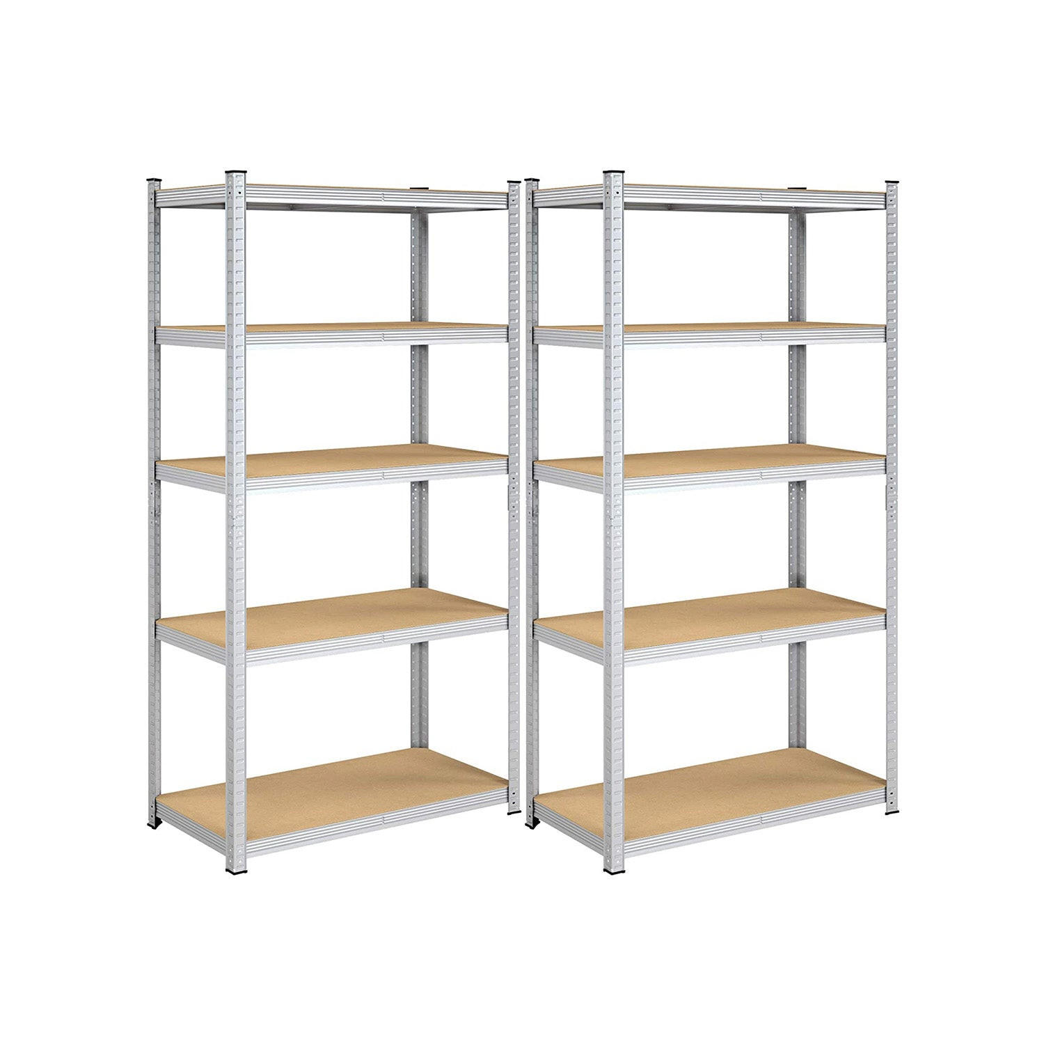 STANDREGAL 2ER-SET - Silberfarben, Metall (100/200/50cm) - Hansiro