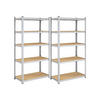 STANDREGAL 2ER-SET - Silberfarben, Metall (100/200/50cm) - Hansiro