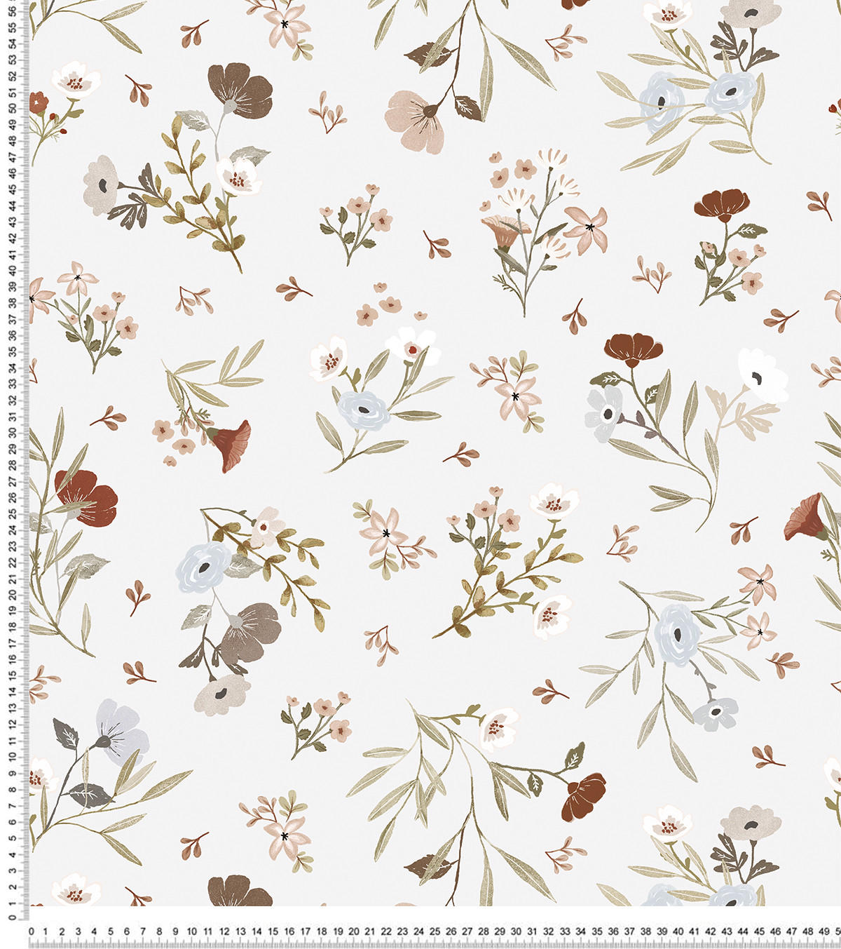 VLIESTAPETE Lilydale Blumen 50 cm x 10 m, hellgrau - Hellgrau/Grau, Papier (50/1000cm) - Lilipinso