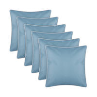 OUTDOORKISSEN 45x45 cm wasserabweisend Türkis 6er-Pack - Türkis, Kunststoff (45/45cm)