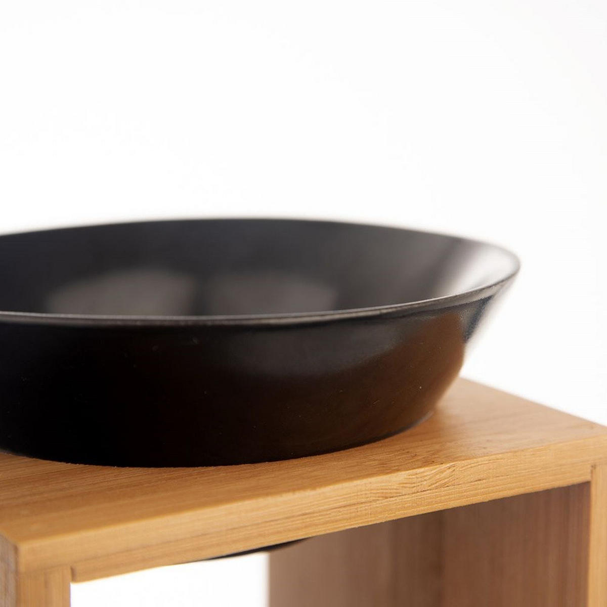 DUFTLAMPE Black schwarz - Schwarz, Holz (12/14/11cm) - Orion 
