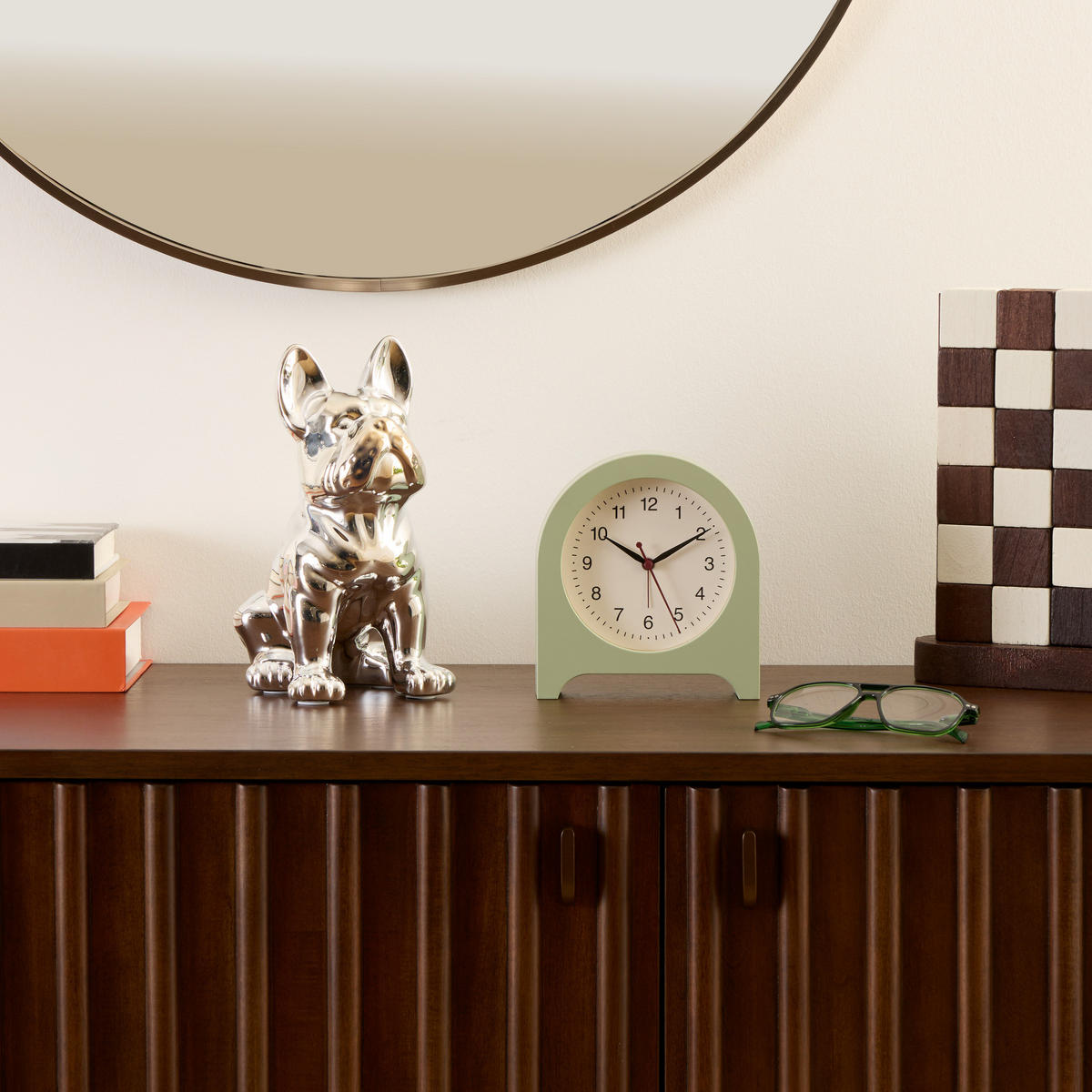 WECKER Cedo 14,9/4,2/16,1 cm - Grün, Kunststoff (4.2/16.1/14.9cm) - Atmosphera Createur d´interieur
