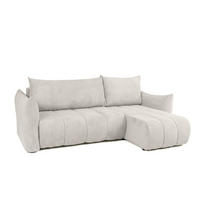 ECKSOFA Ontario Xs Mit Schlaffunktion - Weiß, Holzwerkstoff/Textil (226/154cm) - Fun Möbel