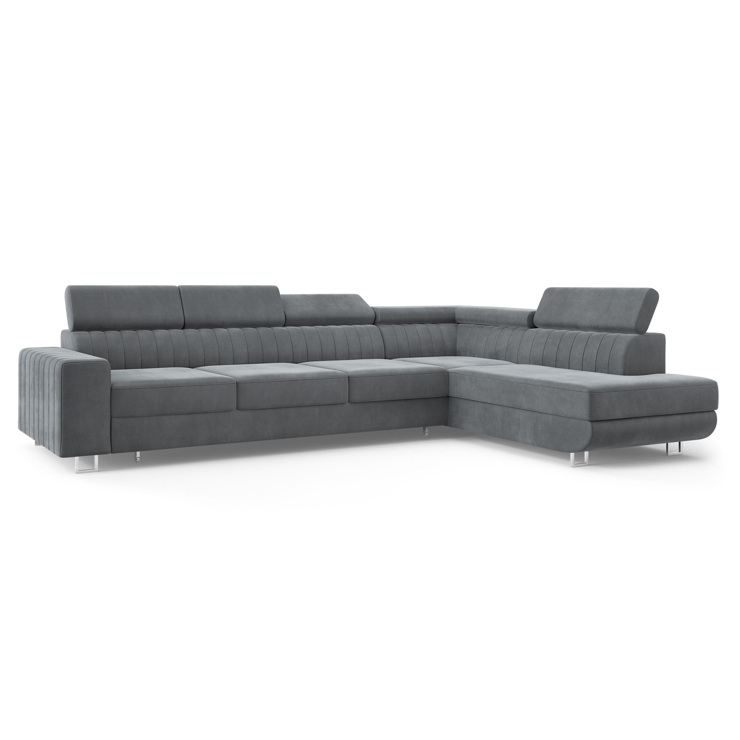 Masseno Ecksofa Grau 332x190 cm