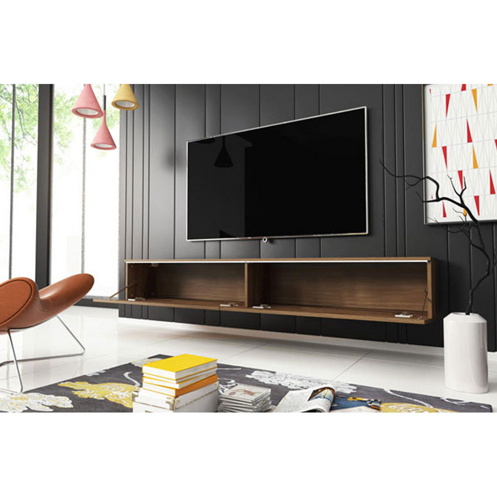 Thumbnail - Feldmann-Wohnen Lowboard, Eiche, Holz, Rechteckig, 180x30x32 cm, Wohnzimmer, Wohnwände, Lowboards, Lowboards stehend