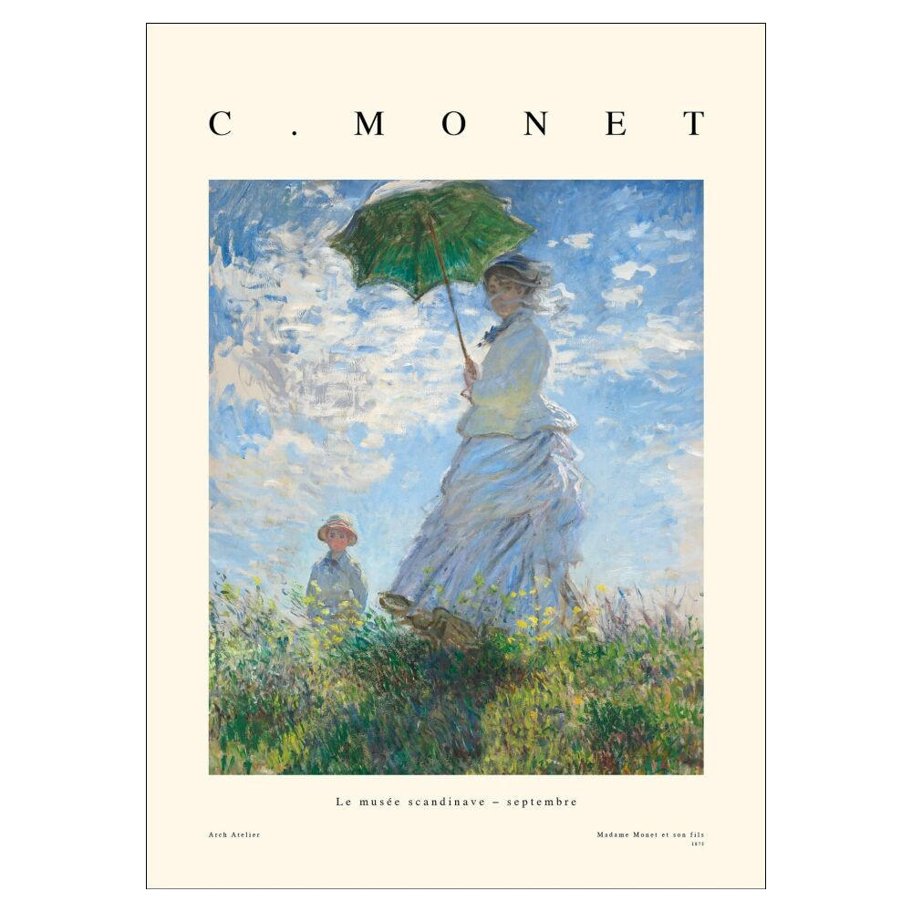 POSTER Arch Atelier - Madame et son fils - Blau, Papier (50/70/0.1cm) - Poster&Frame