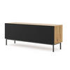 TV-LOWBOARD BEIGE - Beige/Schwarz, Holzwerkstoff (150/58/42cm) - FURNLUX