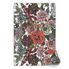 VINYL TEPPICH 150x225 cm Verschiedene Blumen - Weinrot, Kunststoff (150/225cm) - TULUP