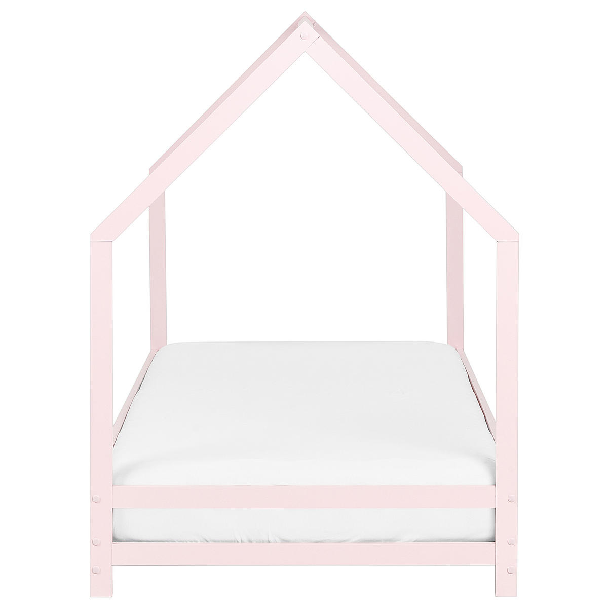 KINDER-HAUSBETT Rosa 90-200 cm Appy - Pink, Holz (90/200cm) - Beliani