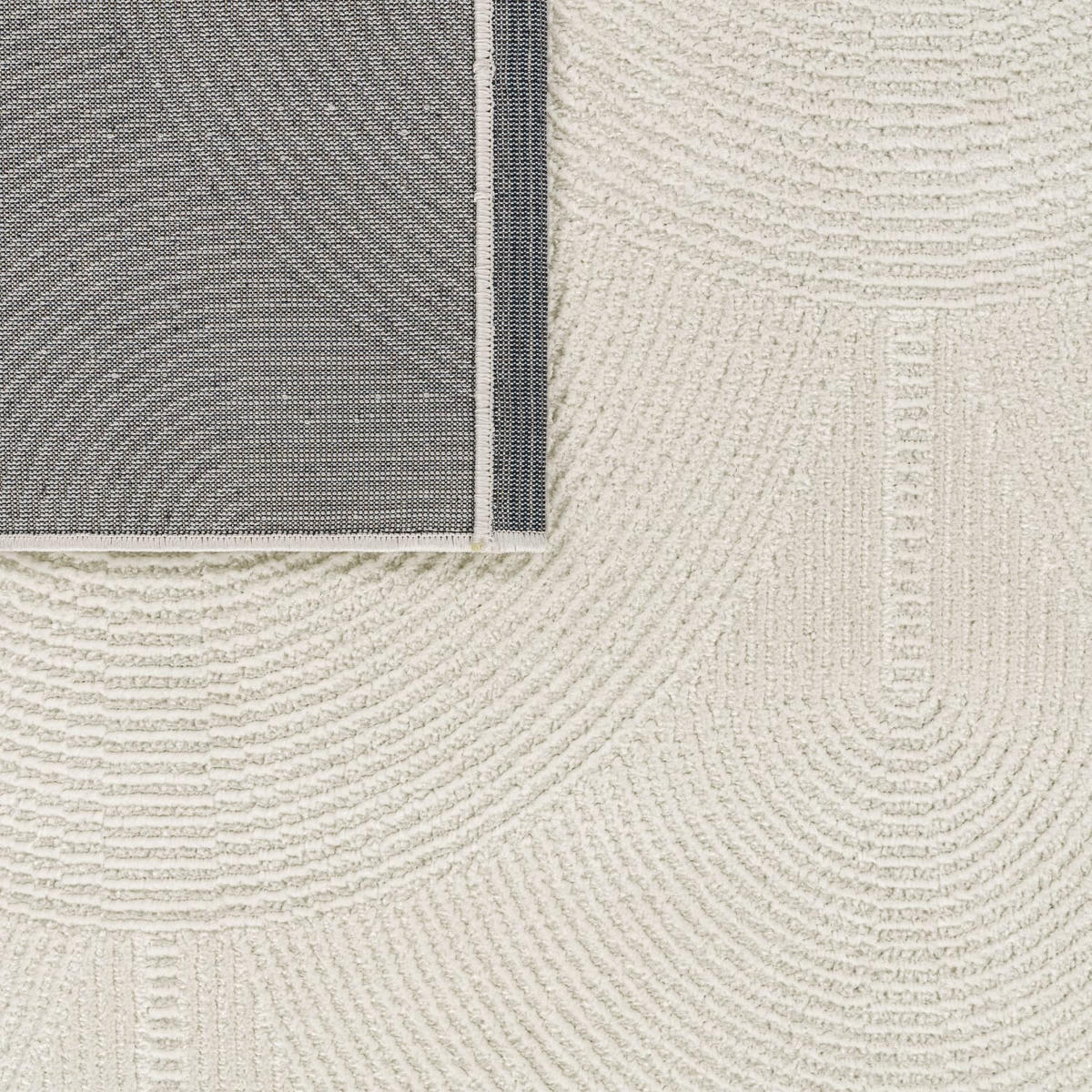 FLACHWEBETEPPICH Boho Creme 80 x 150 cm - Creme, Kunststoff (80/150cm) - TT Home