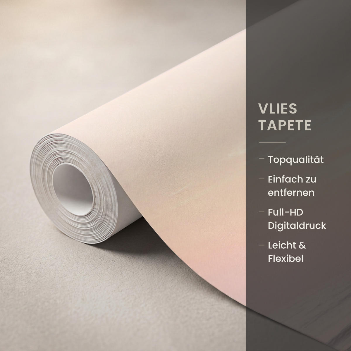 TAPETE - Sonne - Strand - Rosa - 160x280 cm - Hellrosa, Papier (160/280cm) - OnlyWow