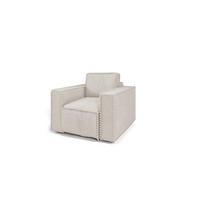 SESSEL Vajana - Creme, Holzwerkstoff/Textil (85/86/102cm) - Fun Möbel