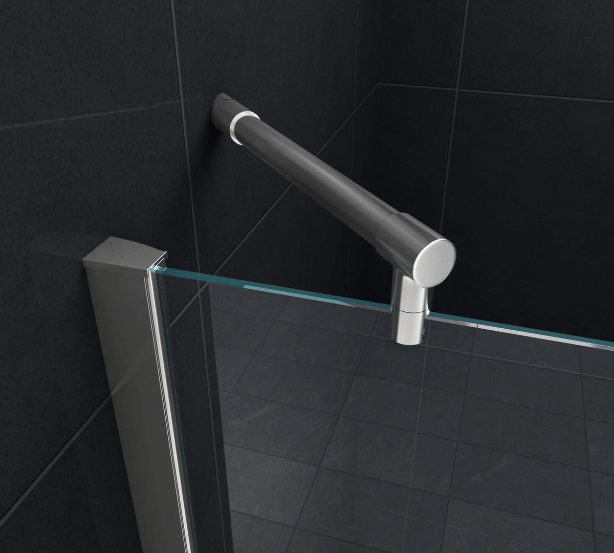 DUSCHKABINE NOVUM Klar 100 x 80 x 195 cm 8 mm ESG - Klar, Glas (80/100/195cm) - Glasdeals
