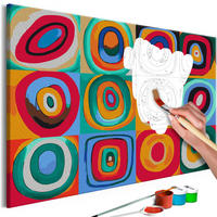 MALEN NACH ZAHLEN 50/40 cm - Multicolor, Textil (1.4/40cm) - KUNSTLOFT