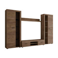 WOHNWAND Rumba XL - Eichefarben, Holzwerkstoff (300/190/40cm) - MIRJAN24