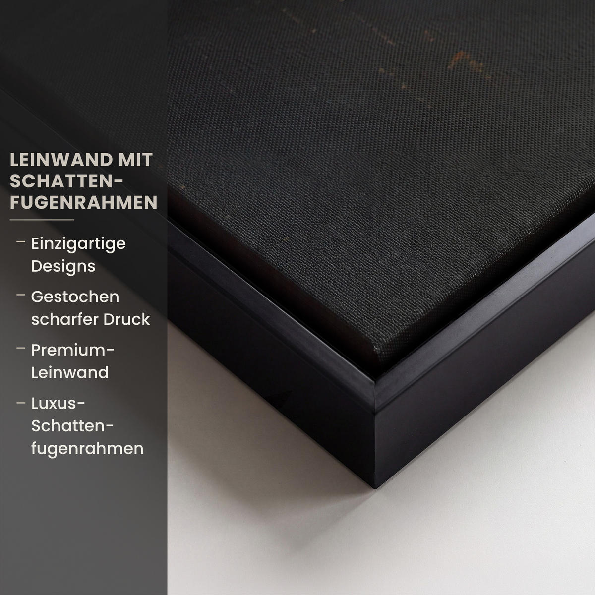 LEINWAND Bilder mit Rahmen - Goldene Reflexion auf dem Wasser - 150x100 - Anthrazit, Textil (150/100cm) - MuchoWow