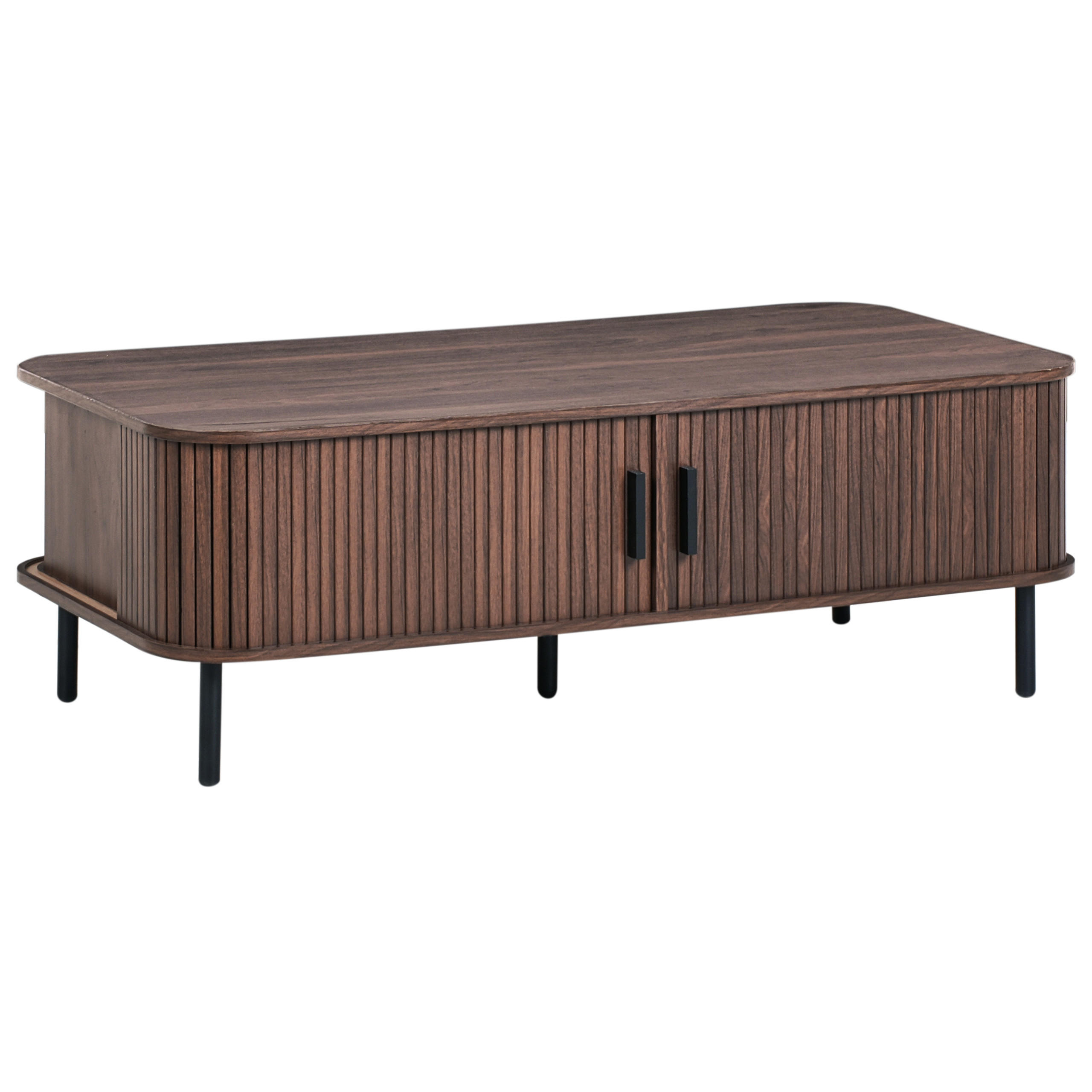 COUCHTISCH Dunkelbraun Bradley - Dunkelbraun, Holzwerkstoff (120/60/41cm) - Beliani