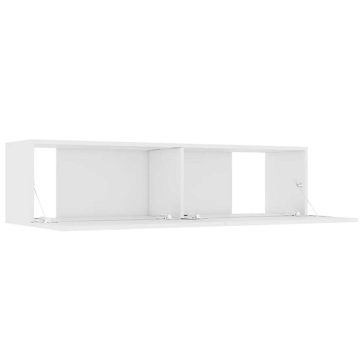 TV-SCHRANK Weiss 120/30/30 Cm Holzwerkstoff - Weiß, Holzwerkstoff (30/120/30cm) - vidaXL