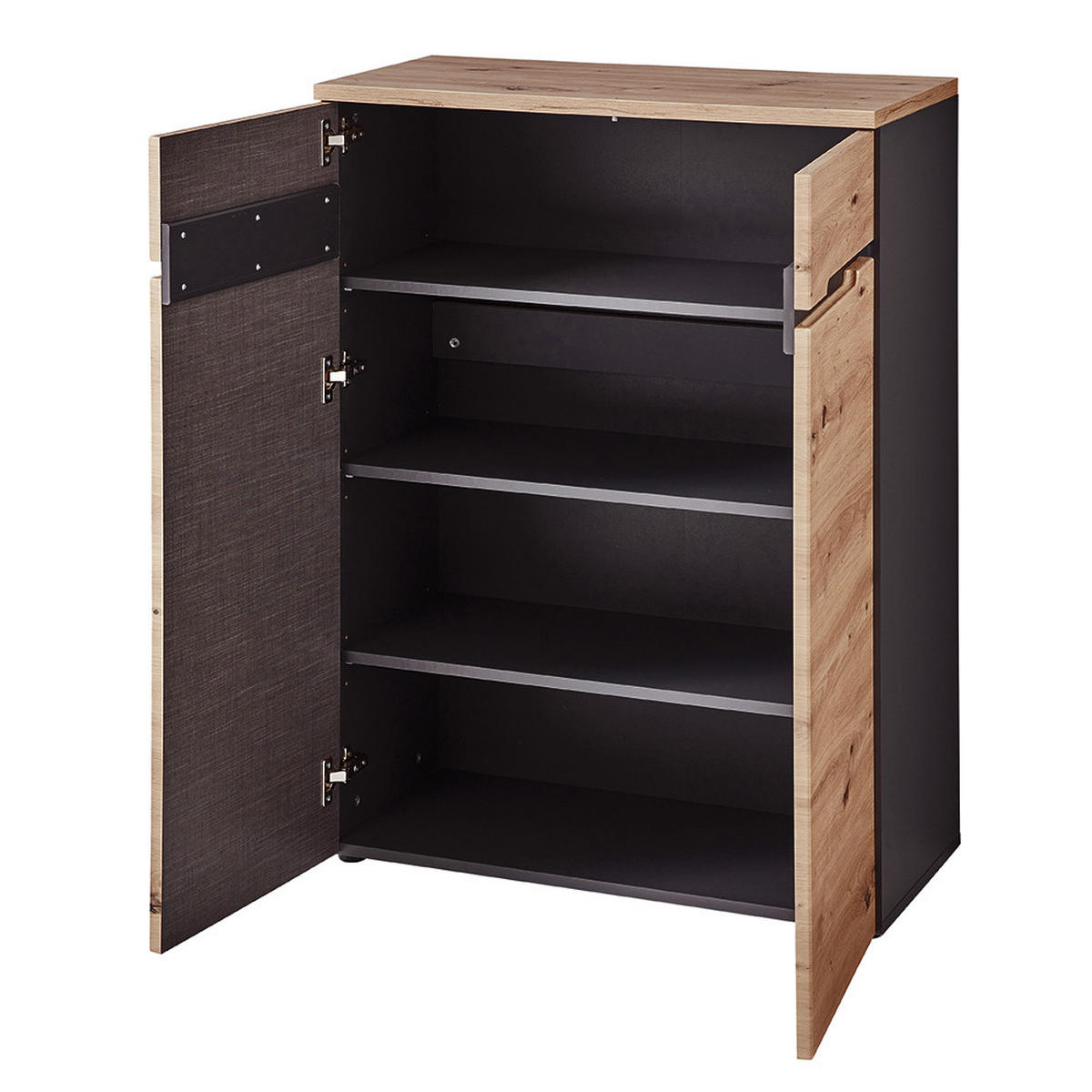 KOMMODE Manresa-36 - Braun, Holzwerkstoff (80/107/38cm) - Lomado