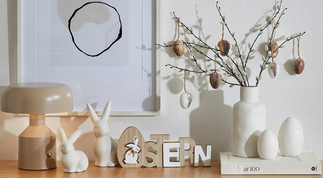 Osterdeko in Naturtönen