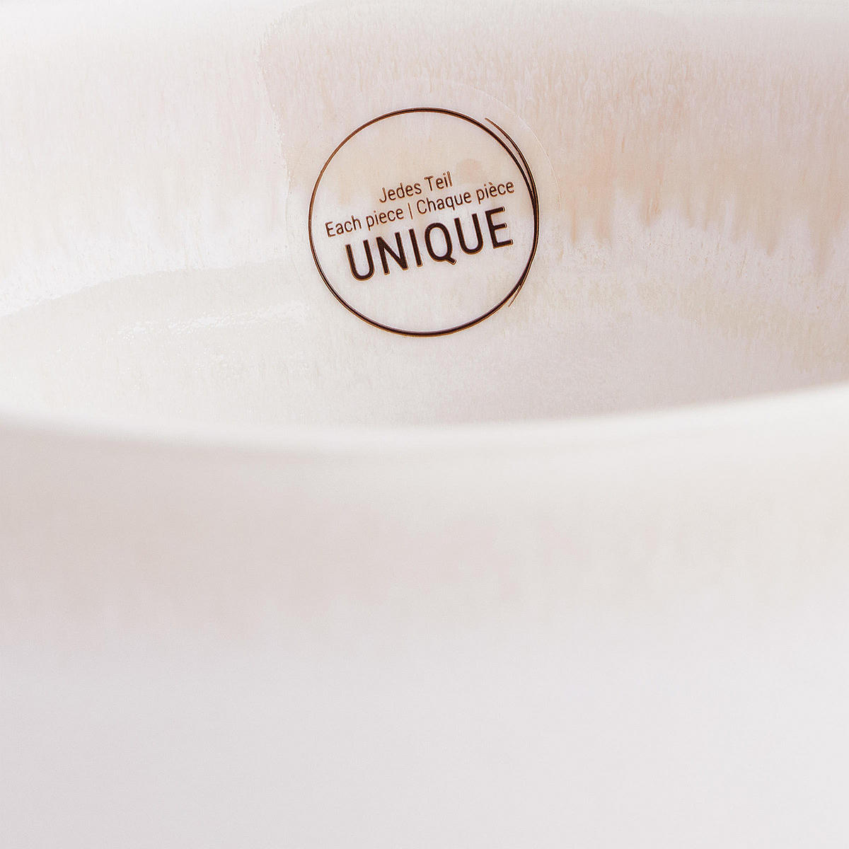 SCHALE Atlantis - Beige, Keramik (16/16/9cm) - Butlers