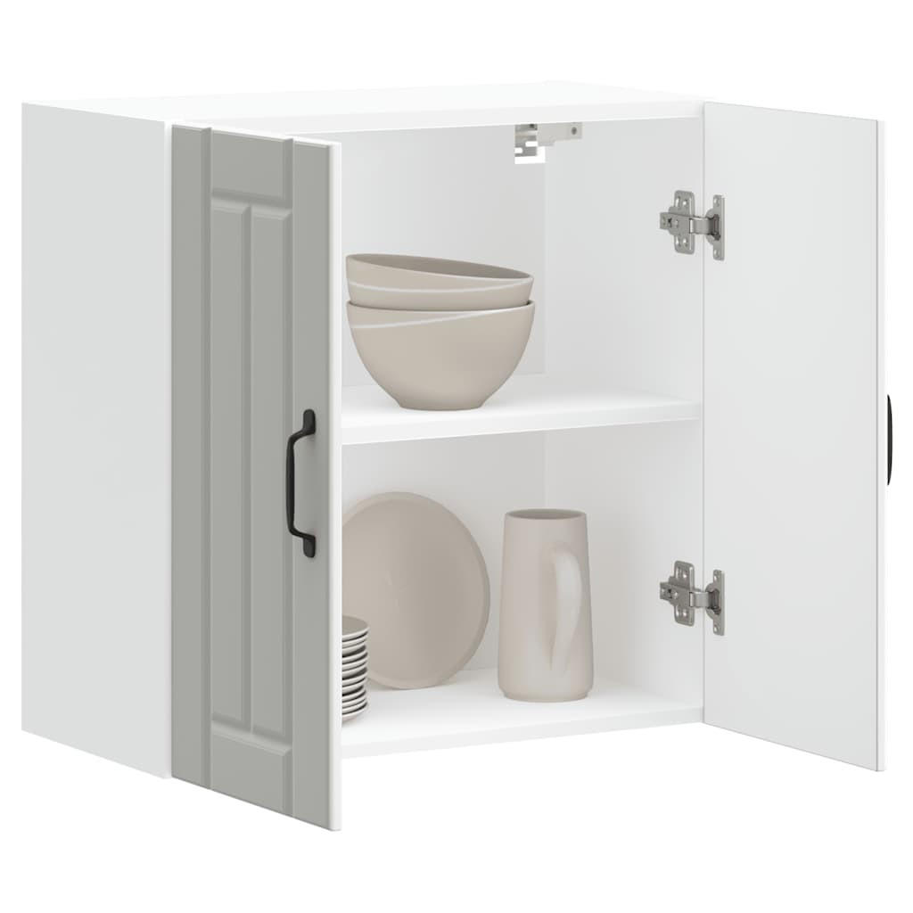 KÜCHENOBERSCHRANK Lucca mit 1 Ablage 60/31/60 cm aus Holzwerkstoff Weiß - Weiß, Holz (60/60/31cm) - vidaXL