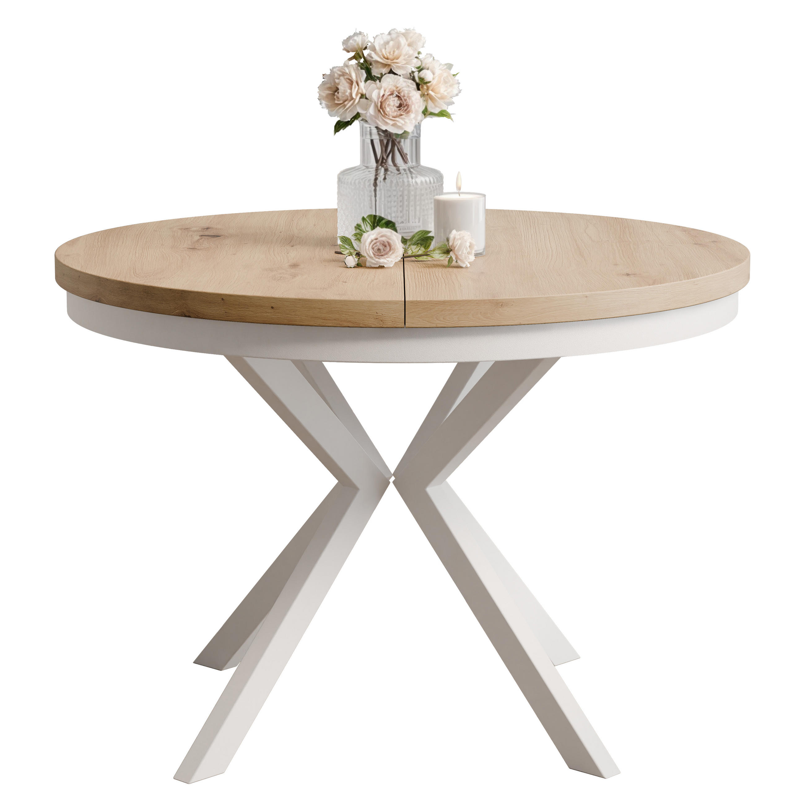 Idohome Ausziehtisch Eiche Artisan 100x76x100 cm