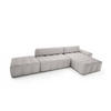 ECKSOFA mit Schlaffunktion Liptitz La, Hellgrau - Hellgrau, Textil (100/363cm) - Fedve