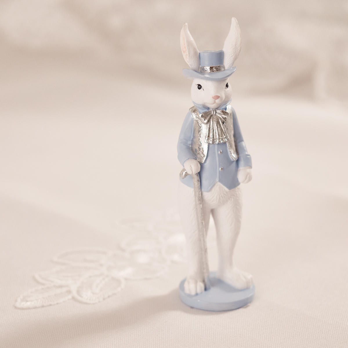 DEKOFIGUR Elegantin - Weiß, Kunststoff (4.5/15/4.5cm) - home&you