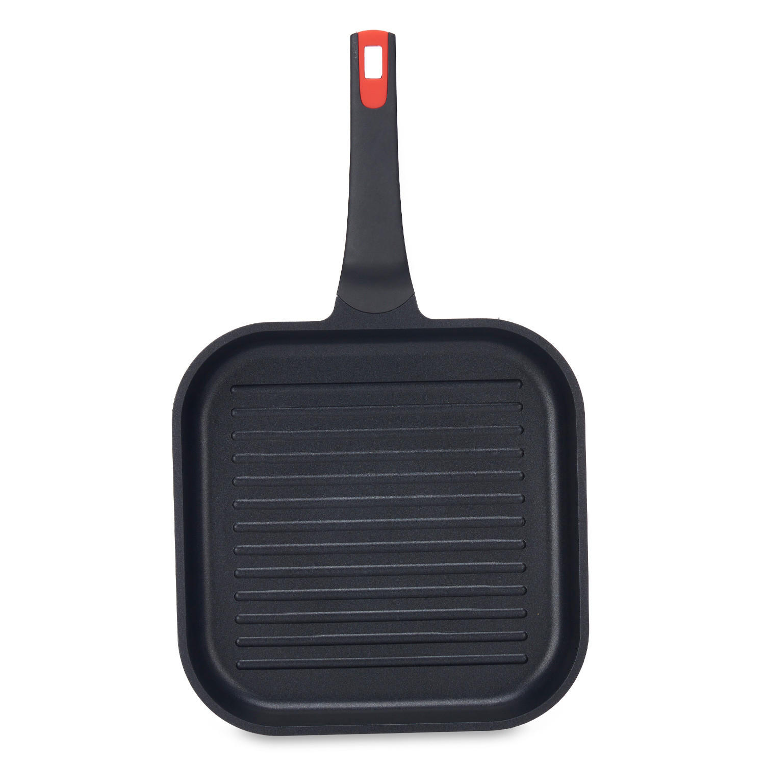 GRILLPFANNE Induktion Molten 28/28 cm - Schwarz, Metall (60cm) - Kinvara