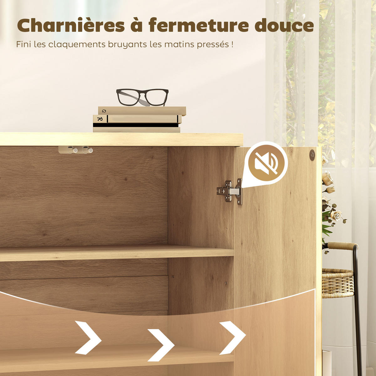 SIDEBOARD Eiche-Nachbildung, 2 Türen, 78/39/79 cm - Eichefarben, Holz (78/79/39cm) - PANGIVO