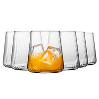 WASSERGLÄSER Avant-Garde LUMI, 6er-Set, 430 ml - Transparent, Glas (0.43L) - Krosno Glass